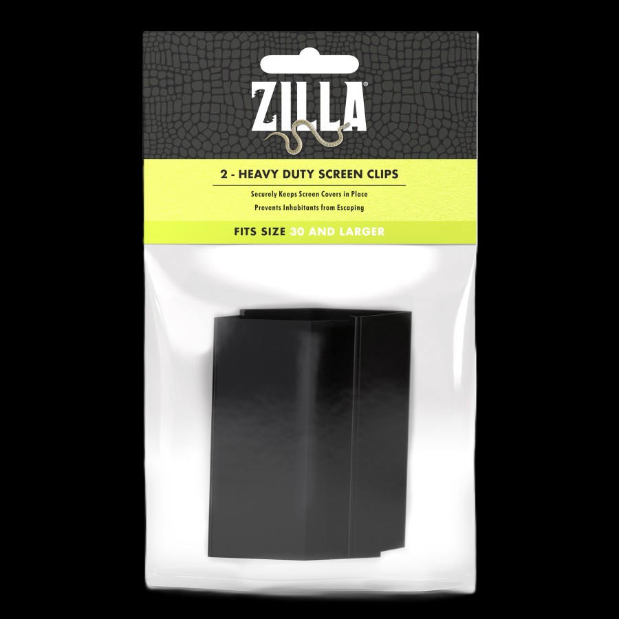 Zilla Reptile Terrarium Covers Heavty Duty Screen Clips - Large