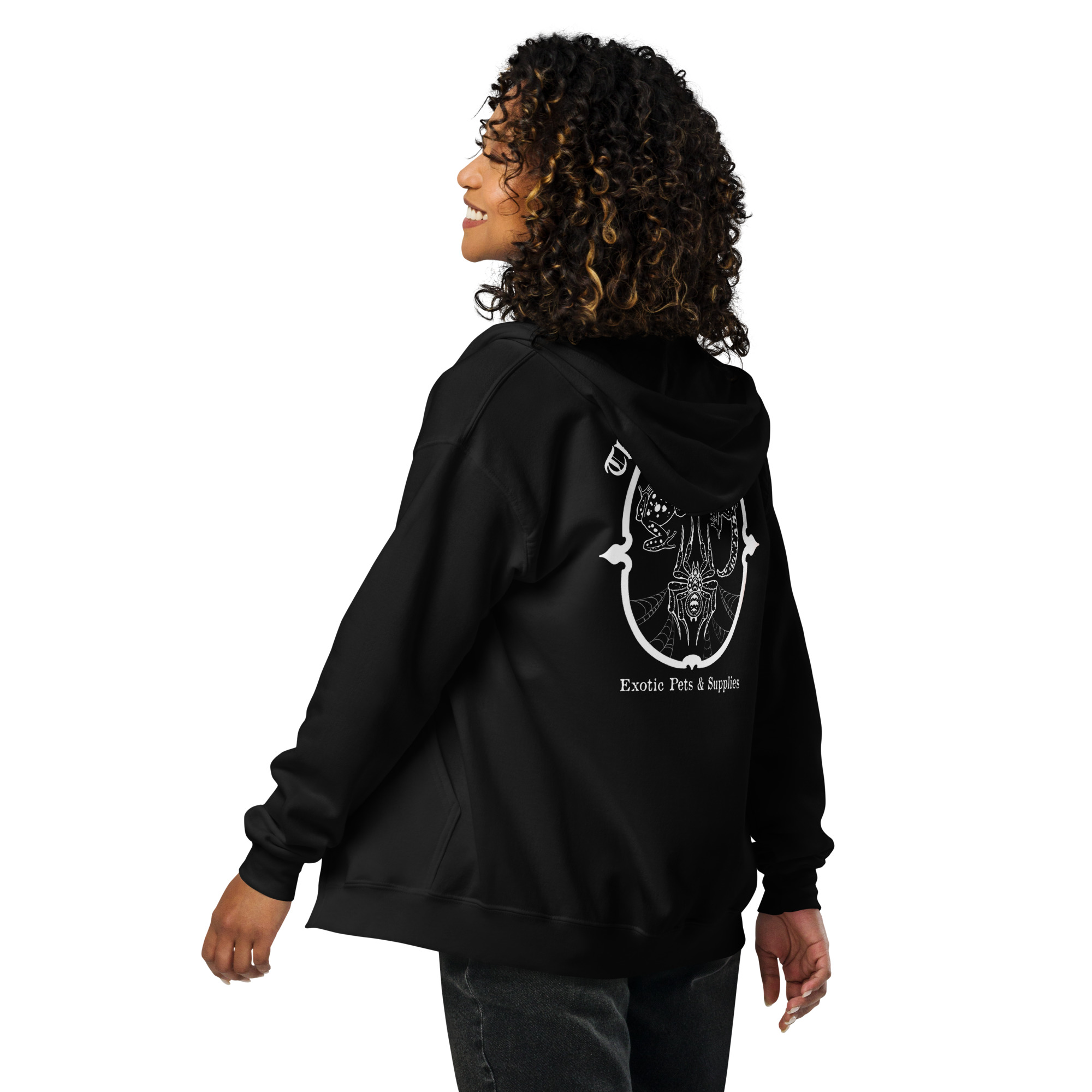 Unisex Heavy Blend Zip Logo Hoodie - Image 3
