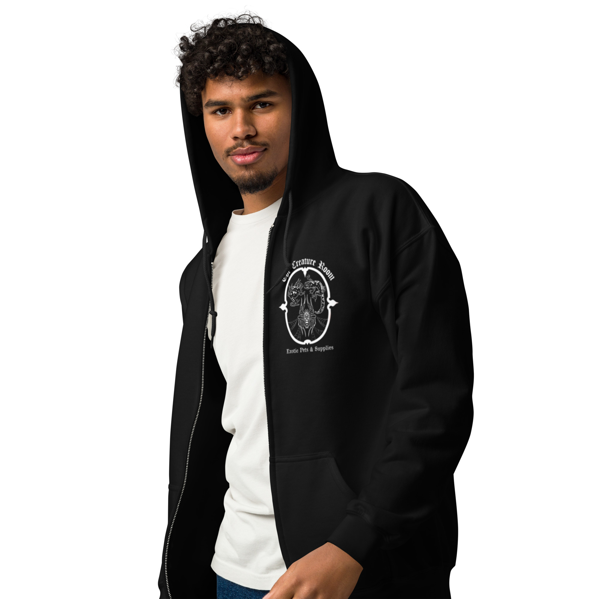 Unisex Heavy Blend Zip Logo Hoodie - Image 2