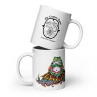 White Turtle Frog Mug