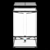 Paludarium terrarium for reptiles and amphibians with waterproof base